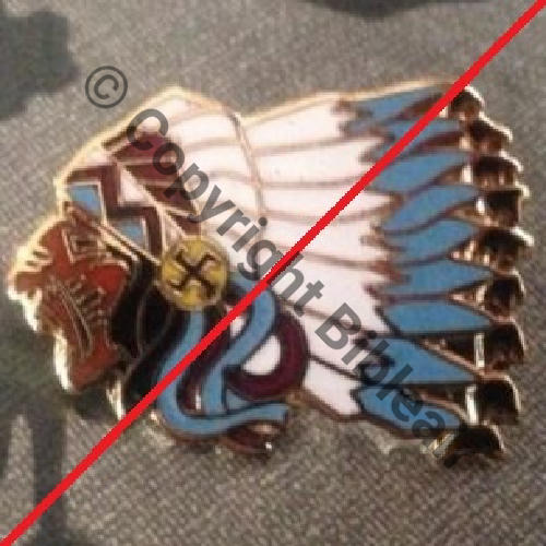 124 REDUCTION  A1105 SPA.124 1eDRILLE 2.4 SIOUX  SM Dos lisse MINIATURE 20X30mm Src.msn59 35Eur09.14 